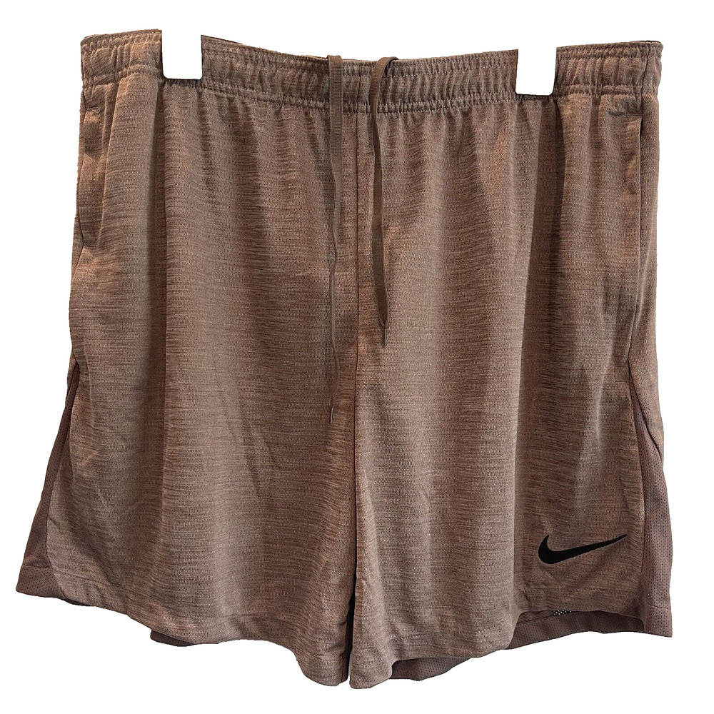 Men's Nike Dri-Fit Academy Soccer Shorts XXL Slim Fit Coral Beige ⚽NEW⚽ 8"